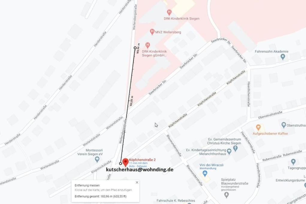 Kinderklinik, 600M Zum Bahnhof 2B Siegen Ngoại thất bức ảnh